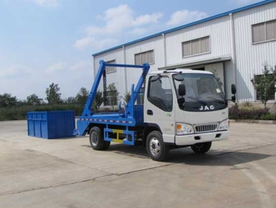 2. Swing arm garbage truck, JAC chassis